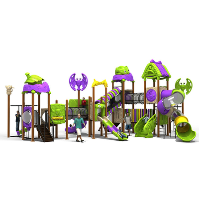 Hygiene Outdoor Kids Playground Slide Food Class Plastic Anti Crack Double Slide