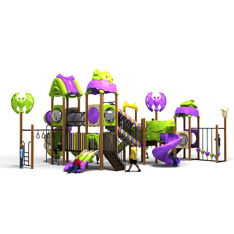 Hygiene Outdoor Kids Playground Slide Food Class Plastic Anti Crack Double Slide